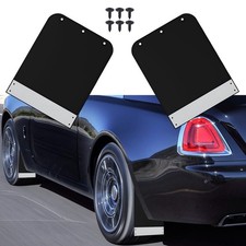 Universal Mud Flaps Black Splash Guards with Screws 12.2" x 9.5" Mudguard with