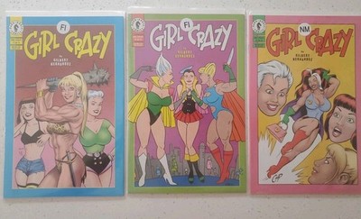 Girl Crazy #1-3 Dark Horse - Dave Stevens Cover