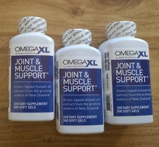 Pack 3 - Omega-XL 300 Softgels Joint Health Supplement, USA Fresh Stock