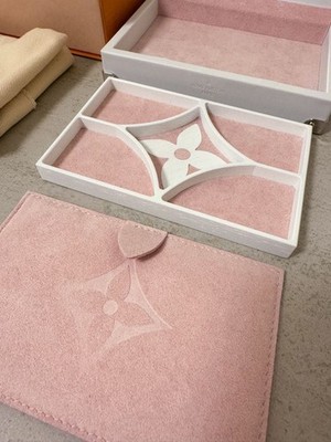 LOUIS VUITTON Jewelry box Trunk GI0652 Monogram White Used w/Box