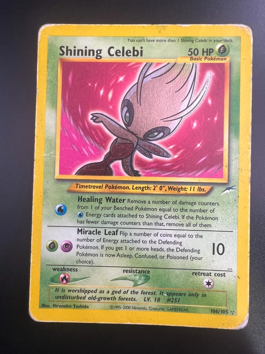 Shining Celebi Pokémon TCG Cards for sale | eBay