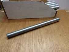 7/8-9 X 12" Fully Threaded All Thread Rod Zinc Plated Steel 7/8"-9 USA