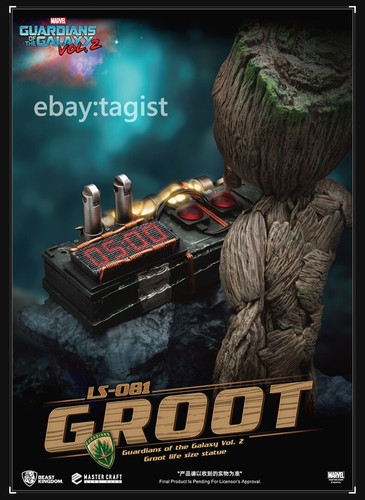Beast Kingdom Guardians of the Galaxy Groot 1:1 Statue In Stock - Picture 9 of 12