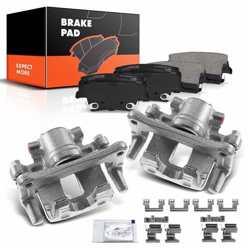 Rear Brake Calipers & Ceramic Brake Pads for Dodge Avenger V6 3.6L 302