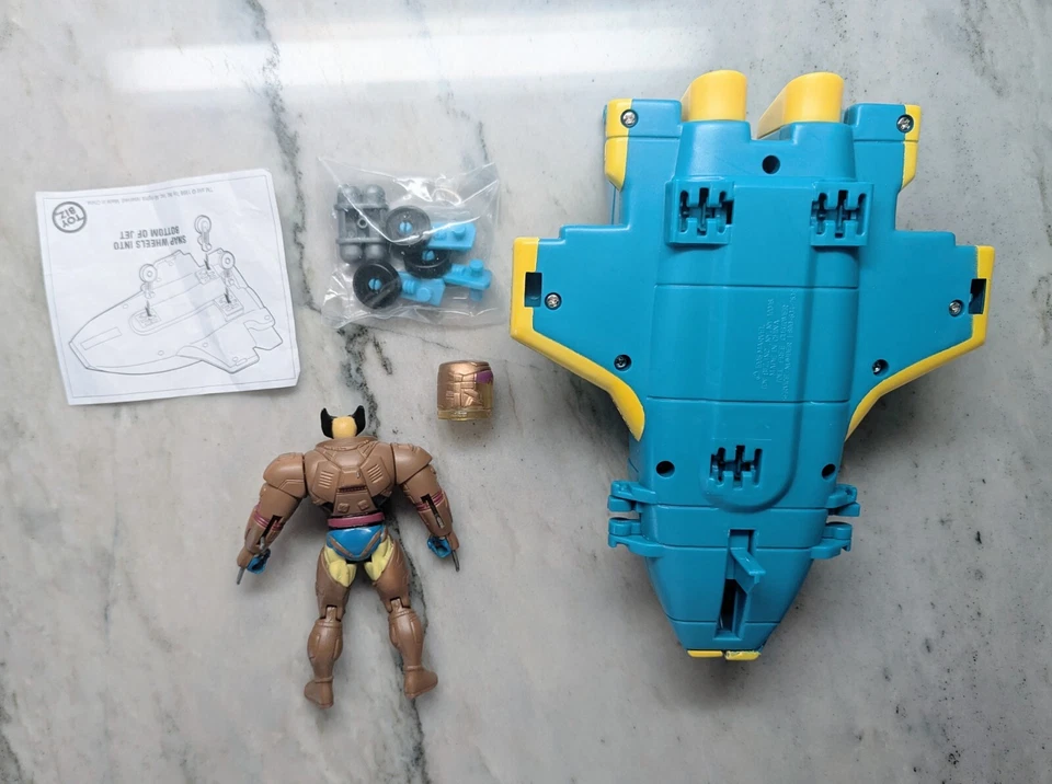 RARO Marvel X-Men Wolverine Wolf Jet con Figura 1998 Toy Biz - NUEVO (sin caja) Foto 2 de 3
