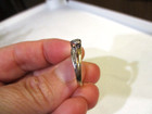 10K Yellow Gold 9 Diamond heart Ring Size 7 — photo 8