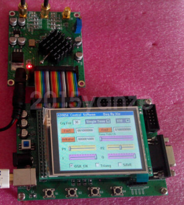 New 300MHz LCD AD9854 DDS Signal Generator STM32F103 Controller Board