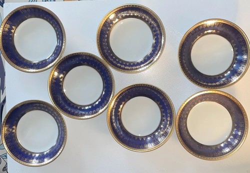 Set - Cobalt Epiag Royal Czechoslovakia Blue & Gold Porcelain Bowls(7) & 1 Cup - Picture 14 of 21