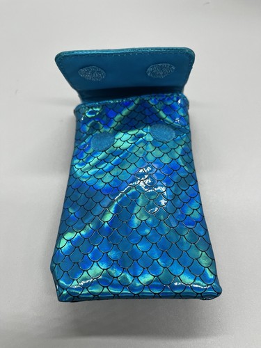 Nuevo Monedero Muñequera Estilo Sirenita Almeja Brillante Iridiscente - Imagen 2 de 5
