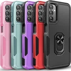 For Samsung Galaxy S24 FE Case Shockproof Phone Cover Kickstand + Tempered Glass