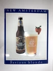 New Amsterdam Brewing Metal Tacker Sign Vintage VERY RARE Beer Sign 20"