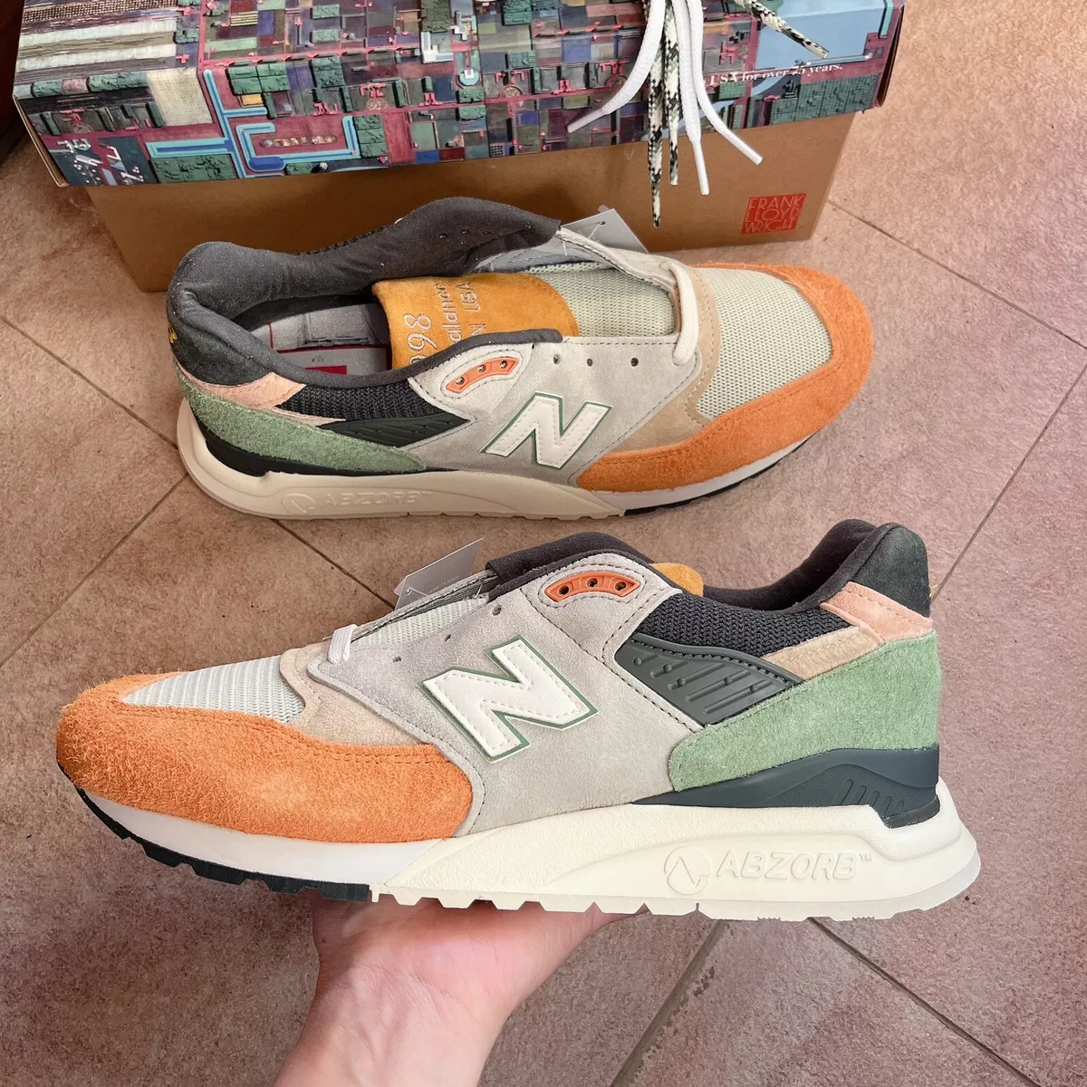 Kith New Balance 998 U998KH1 Beige Chuntey Frank Lloyd Wright Size 9