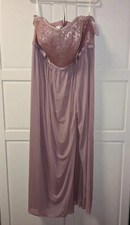 NWT David's Bridal Wedding Bridesmaid Strapless Lace Chiffon Dress Plus Sz 20