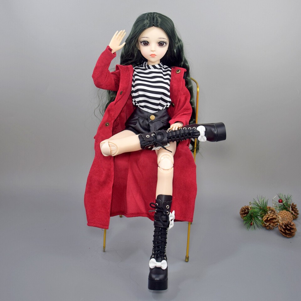 Yutotue 24 inch Height Girl Doll Toy 18 joints Body w/ Removable ...