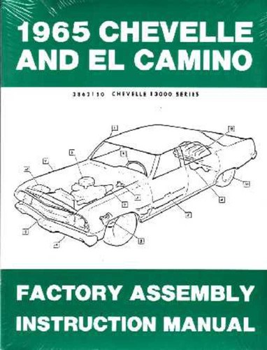 1965 Chevrolet Chevelle El Camino Assembly Manual Book Instructions Illustration - 第 1/1 張圖片