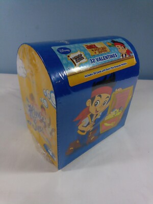 Disney Jake And The Neverland Pirates 32 Valentines With Keepsake Mailbox