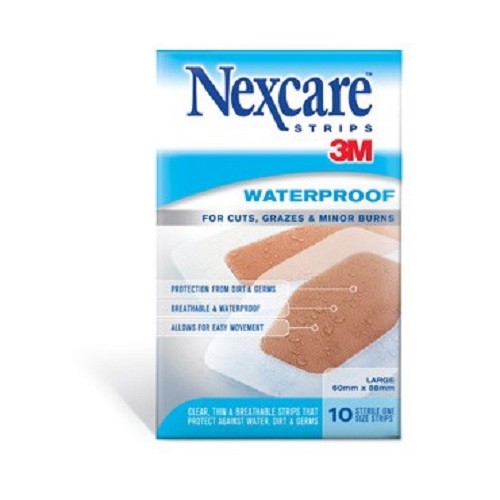 3M Nexcare waterproof lge 60mmx88mm 10pk (9310063009539)