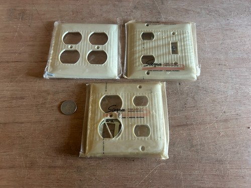 Sierra Double Duplex Despard Single Toggle Misc Asst Wall Cover Plate Lot 3 Vtg - Picture 2 of 24
