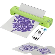 Tatouhom P19 Tattoo Stencil Printer Wireless Thermal Tattoo Transfer Machine kit
