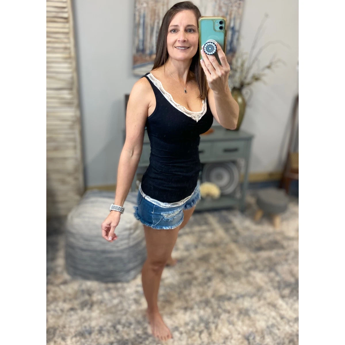 Black dressy top cami top