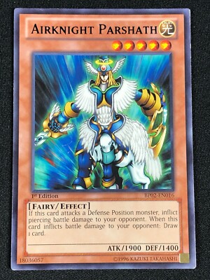 YUGIOH AIRKNIGHT PARSHATH BP02-EN016 1ST RARE (NM)