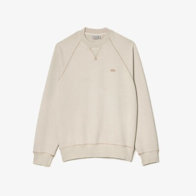 Lacoste Herren Sweatshirt beige Pullover mit Logo - Größe XL