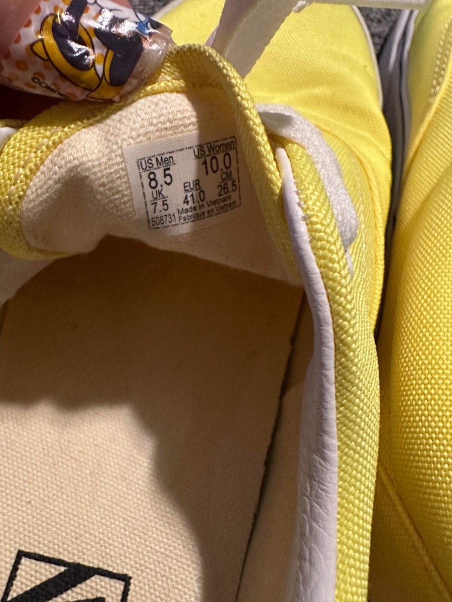 Bright Yellow VANS Off the Wall Sneakers Unisex Size -Men  display picture 2