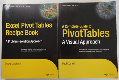 2 BOOKS - EXCEL Pivot Tables Recipe Book / A Complete Guide to Pivot Tables 2006