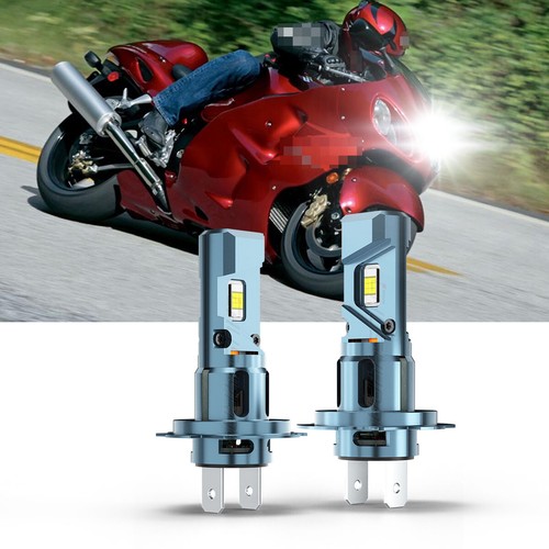White H7 LED Headlight Motorcycle Bulbs For Suzuki Hayabusa GSX1300R 1999-2007