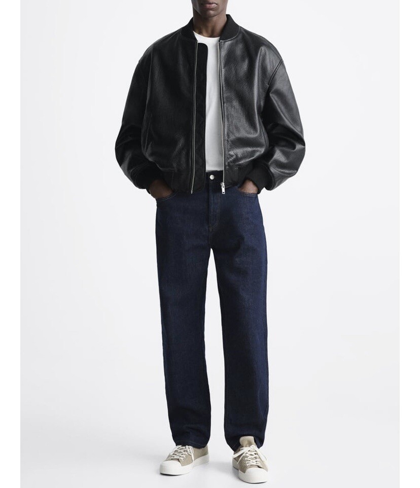 ZARA 100% Real Leather Men Aviator Jacket Biker Vest Coat ZARA 100% Real Leather Men Aviator Jacket Biker Vest Coat