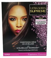 Ultra Sheen Supreme No Lye Relaxer Kit Super 2 Application
