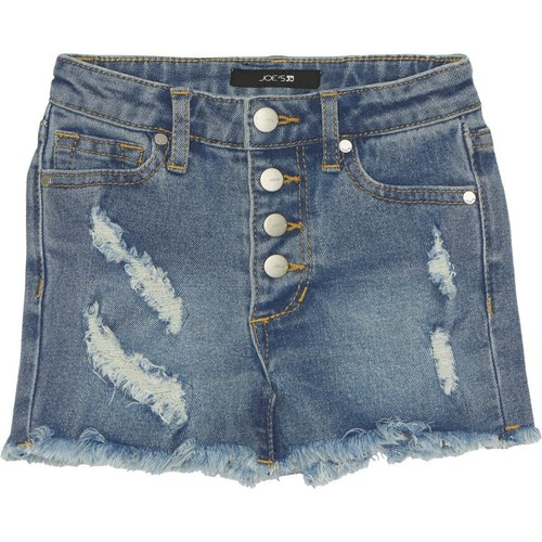 Joe's Jeans Girls Jolly Button Fly Jean Shorts Little & Big Kid Blue Ash Wash - Picture 3 of 4