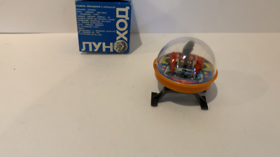 Vintage Russia Lunokhod Wind Up Space Explorer Moon Walker Toy