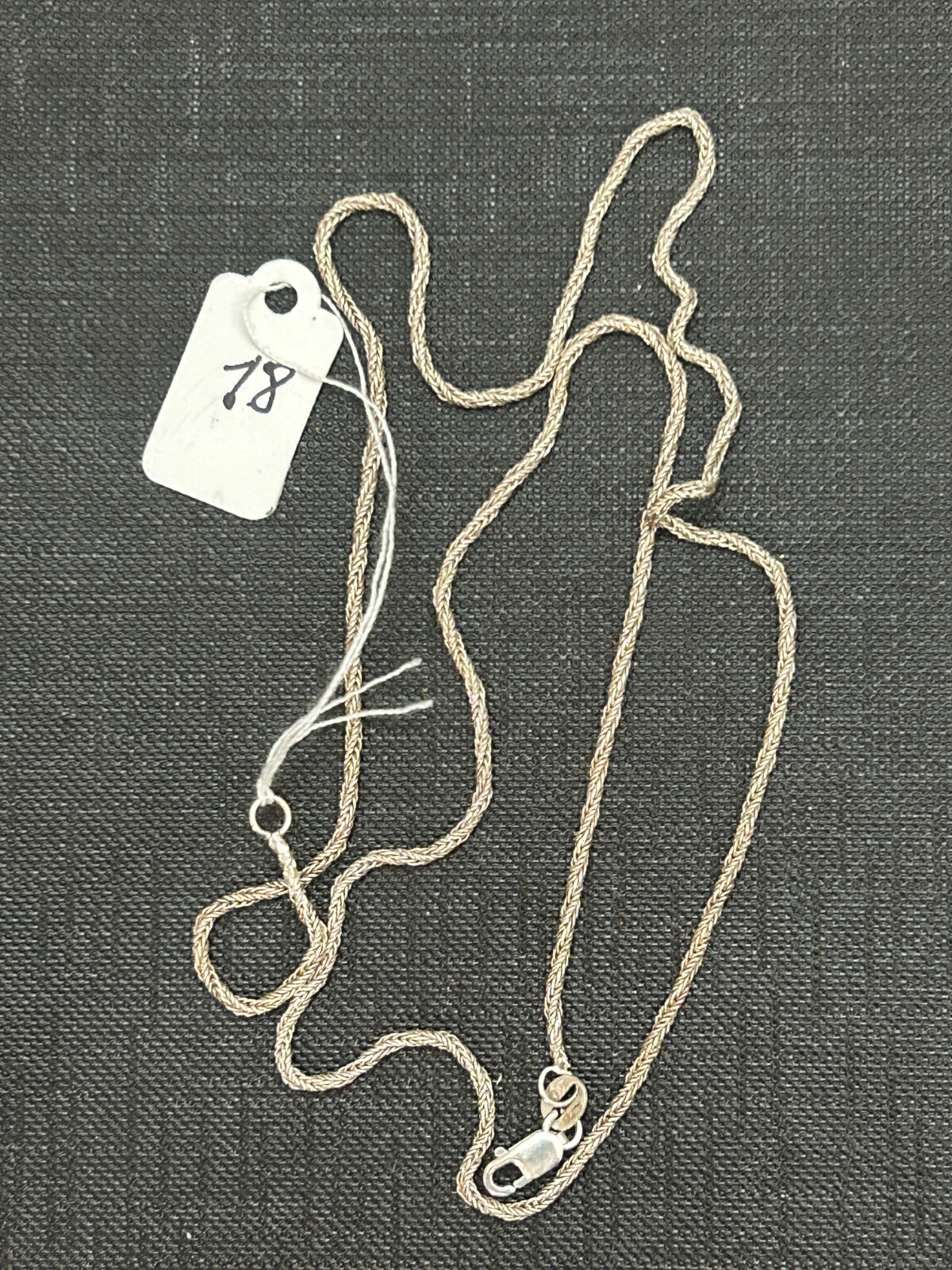 Collier Chaîne En Argent Massif 925 - Maille Ethnique - Occasion En Très Bon état
