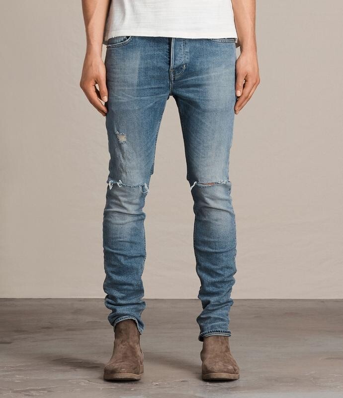 all saints cigarette jeans Men's ALLSAINTS DAK Cigarette Super Slim / Skinny Fit Stretch Jeans (W30)