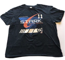 Stark Industries Motor Racing Marvel Entertainment Fifthsun Blue T-Shirt Size XL