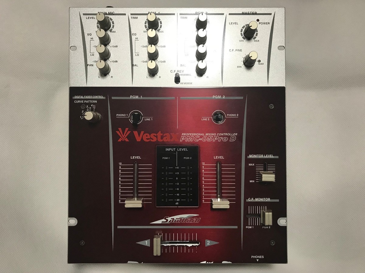 Vestax PMC-05 Pro D Samurai DJ Mixer Professional Mixing Vestax PMC-05 Pro D Samurai DJ Mixer Professional Mixing