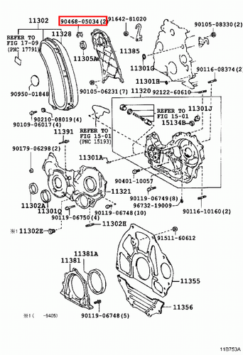 Genuine LandCruiser 80 75 70 78 Series 1HZ 1KZ 1PZ 1HD Timing Belt Cover Clip - Picture 10 of 20