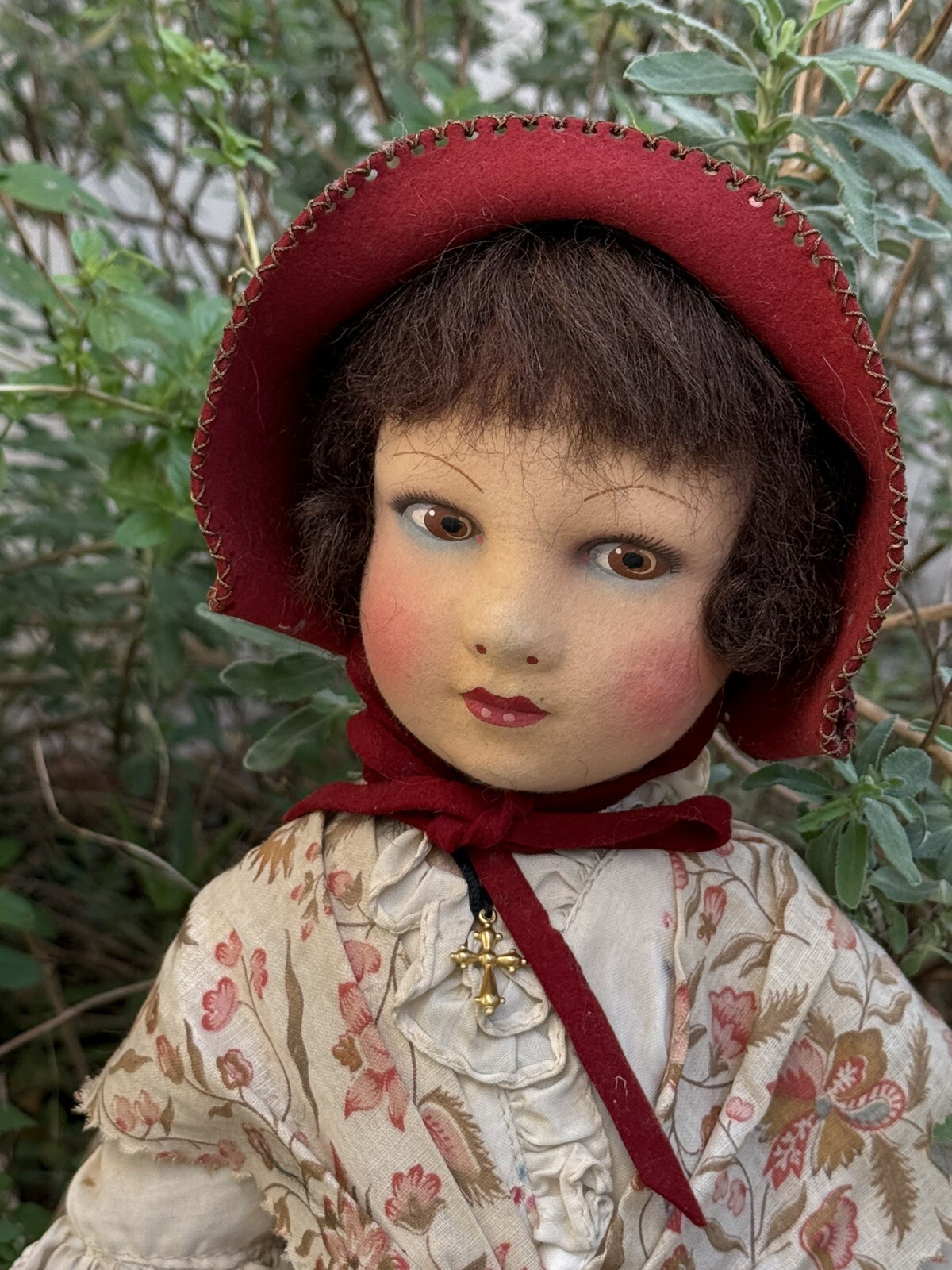 Grande Poupée Raynal En Feutre - 50 Cm - Vintage Année 60/70 - Corps Souple