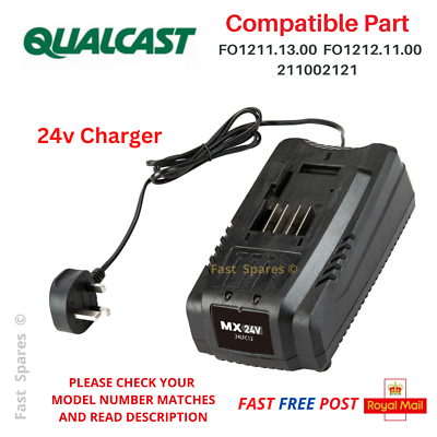 QUALCAST CLMF2432M Lawnmower 24v FAST Battery Charger FAST POST eBay