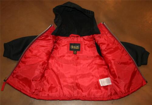iXtreme Infant Boys 12M Red Black Midweight 2fer Vestee Hoodie Mock Vest NEW - Picture 4 of 9