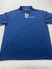 Nike Polo Shirt Mens XL Blue Golf Tour Performance Stretch Dri Fit Swoosh NWT