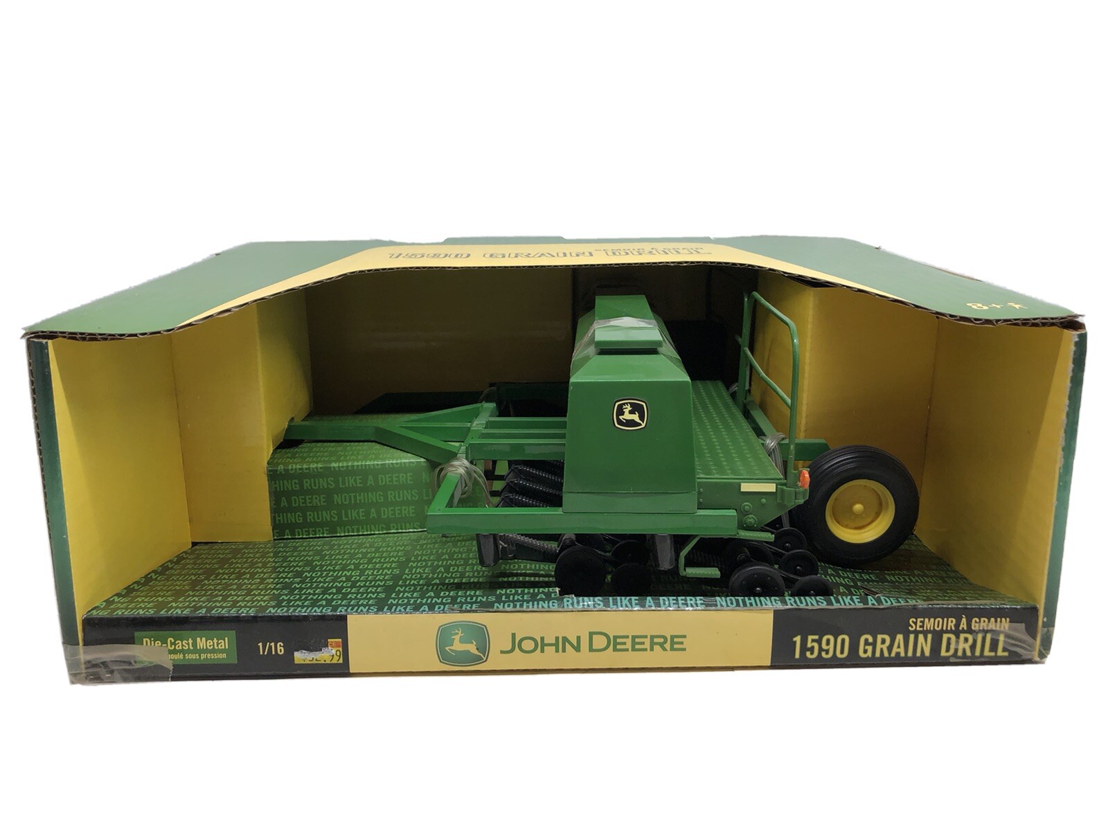 john deere tractor and drill toy