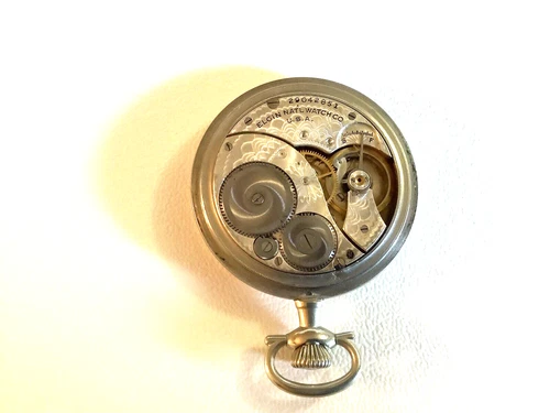 Antique 12s Elgin 7j Pocket Watch