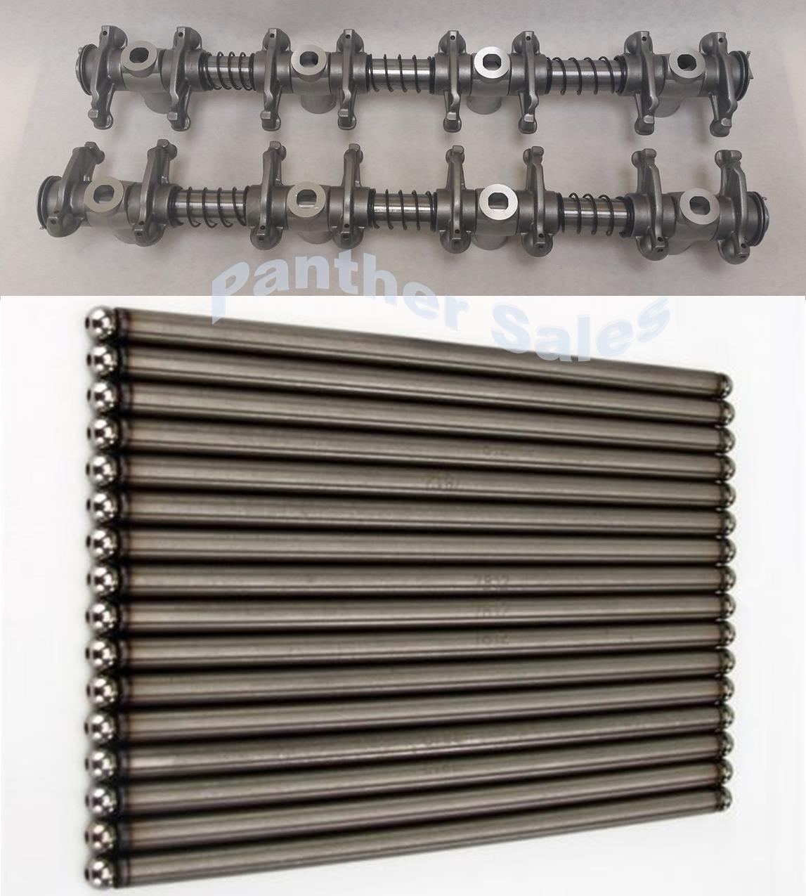 Rocker Arm Shaft Assembly w/ pushrods Ford FE 330 352 360 390 410 428