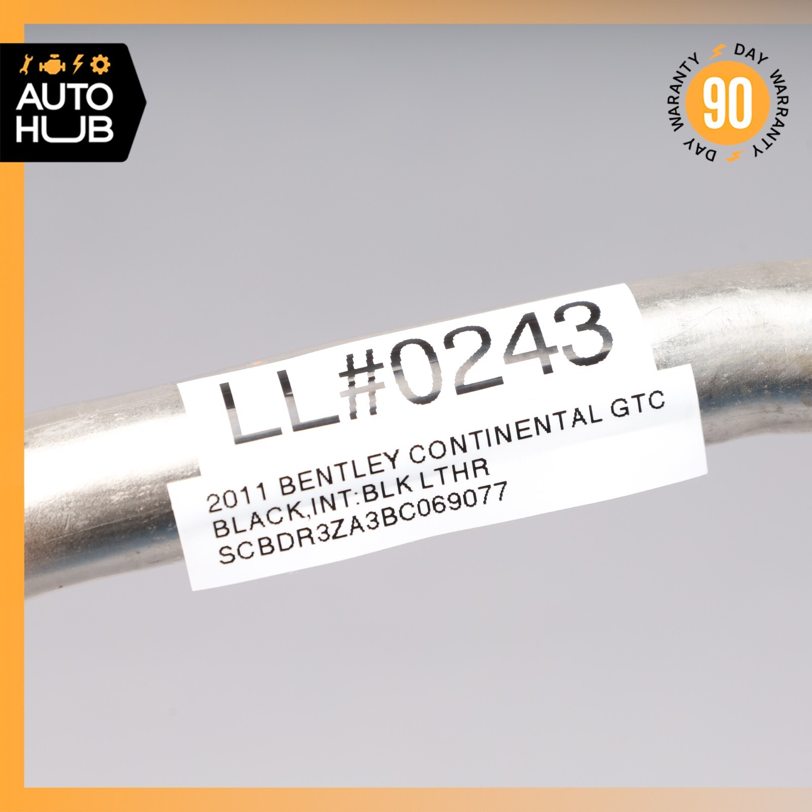 Bentley Continental GTC GT Turbocharger Return Oil Line Left Side OEM 59k