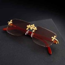 Triple Cross Unisex Women Men Sunglasses Sunglass Eyewear UV Protect Lens Luxury