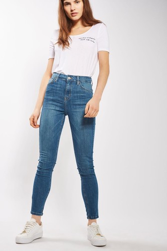 Topshop MOTO Authentic Blue Jamie Jeans 