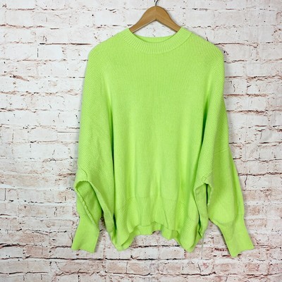 Free People Easy Street Green Tunic Sweater Womens Size Small Ebay