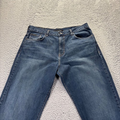 Vintage Calvin Klein Jeans Mens 38x32 Blue Medium Wash Cotton Relaxed Straight - 第 2/10 張圖片